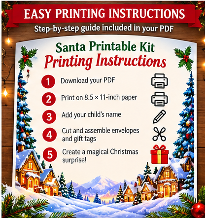 Personalized Letter From Santa Printable Kit