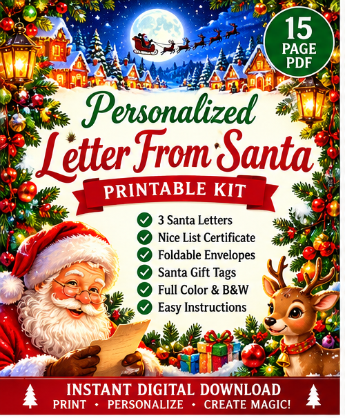 Personalized Letter From Santa Printable Kit
