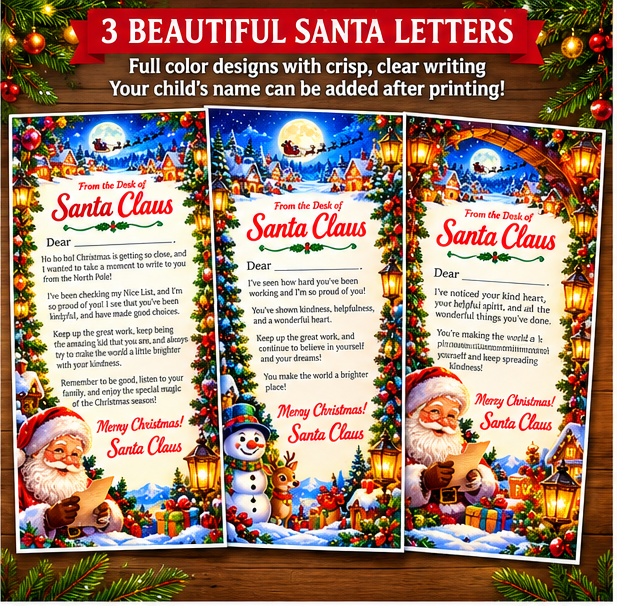 Personalized Letter From Santa Printable Kit