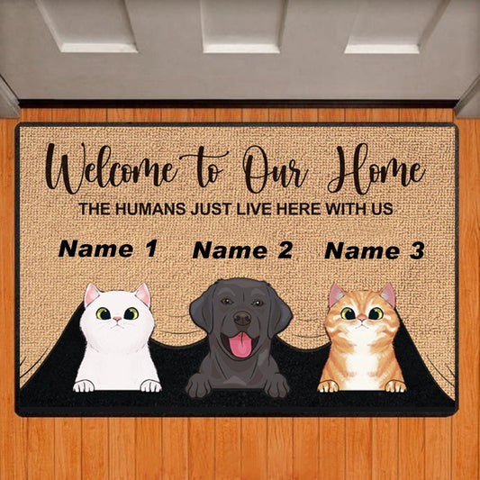 Custom Personalized Crystal Velvet Doormat - Home Decor Accessory - All Colors & Logos - Fast Shipping!