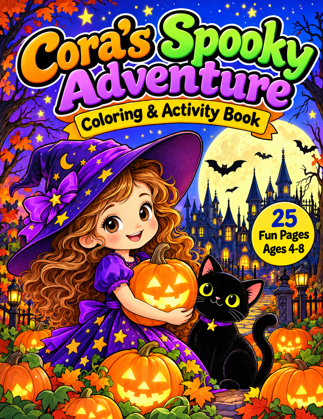 Cora's Spooky Adventure Coloring & Activity Book