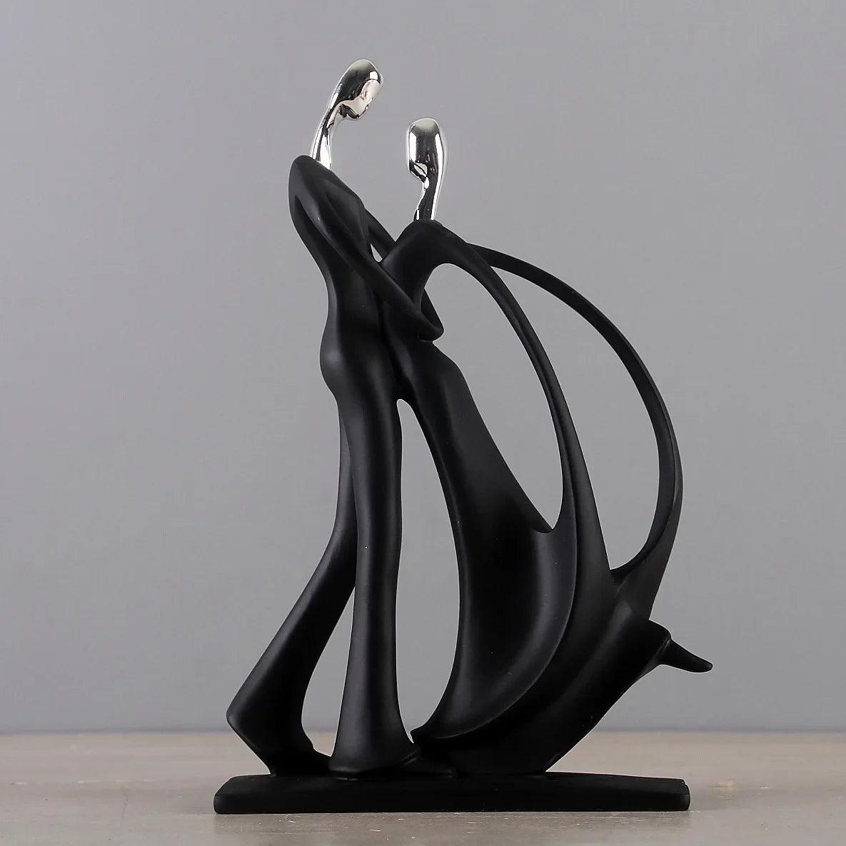 Modern Nordic Dancing Couple Resin Figurines - Home Decor Accessory