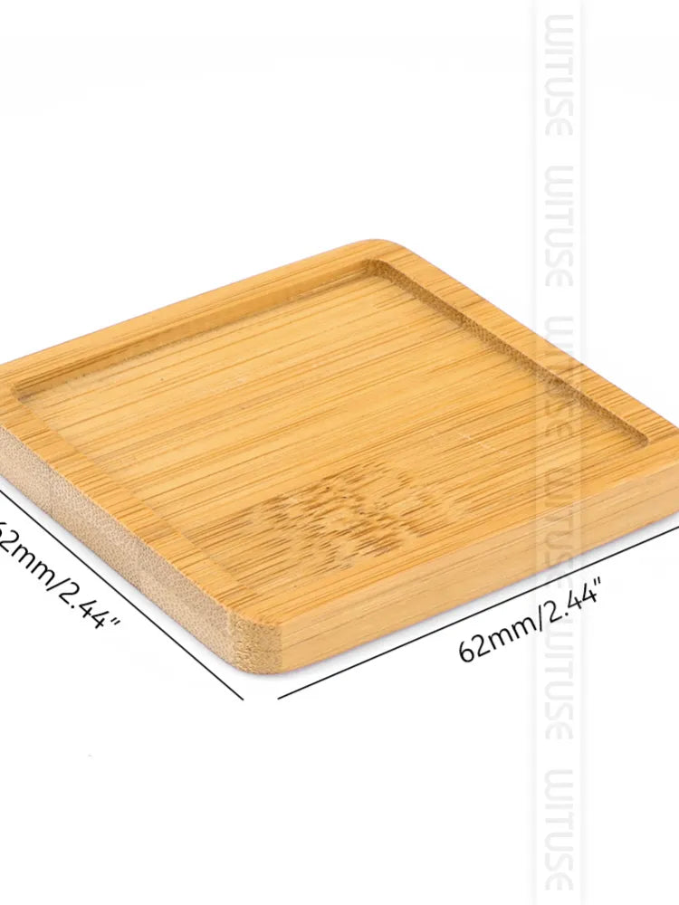 Flower Pots Planter Bamboo Tray