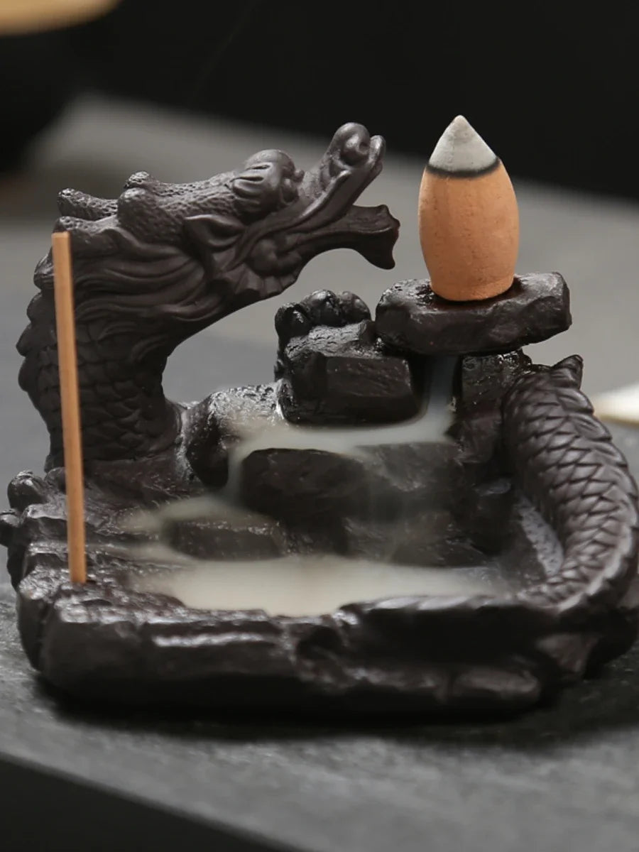 Desktop Incense Burner With Smoke Backflow