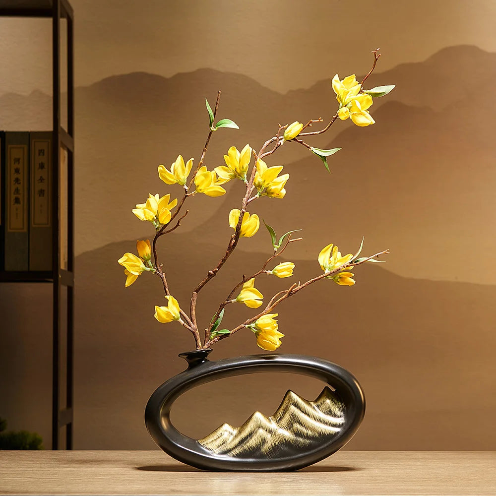 Japanese Style Feng Shui Wealth Vase - Home Decor & Gift