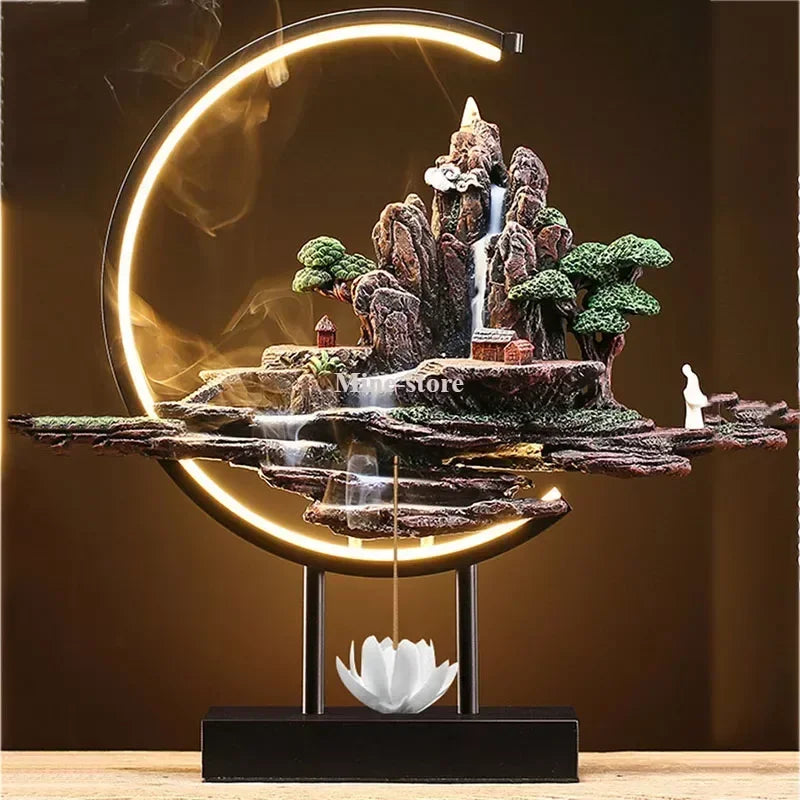 Zen Garden Incense Burner - Aroma Smoke & Decor