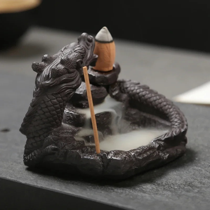 Desktop Incense Burner With Smoke Backflow